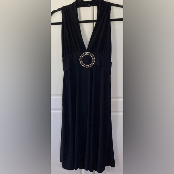 CoCo Nut💫 Women’s Sexy♥️Black Backless Halter Style Stretchy Dress - Picture 3 of 6